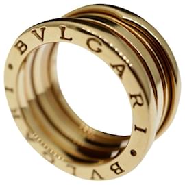 Bulgari-Bulgari Bvlgari B.Zero1 3-Band 18k Yellow Gold Band Ring Size 55 Golden Gold hardware-Gold hardware