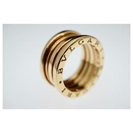 Bulgari-Bulgari Bvlgari B.Cero1 3-banda 18k Tamaño del anillo de la banda de oro amarillo 55 Herrajes de oro dorado-Gold hardware