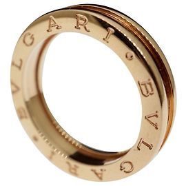 Bulgari Bvlgari B-Zero1 18k Rose Gold 1 Bands Ring Size 57 Gold hardware