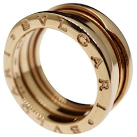 Bulgari-Bulgari Bulgari B.Zero1 18k Rose Gold 3 Dimensione anello a fascia 54 Hardware in oro dorato-Gold hardware