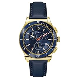 Salvatore Ferragamo-Ferragamo 1898 Sport Strap Watch-Golden,Metallic