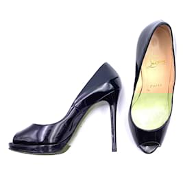 Christian Louboutin-Louboutin Very Prive pumps in black patent leather-Black