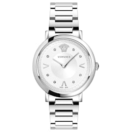 Versace-Pop Chic Stainless Steel Watch-Silvery,Metallic