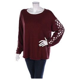 Vince Camuto Pullover Burgunder XL Bordeaux