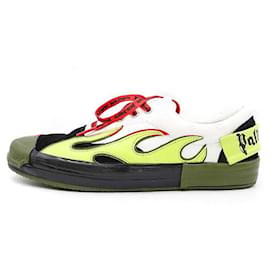 Palm Angels-[Used] Palm Angels processing fire low cut sneakers mix 43 men's-Multiple colors
