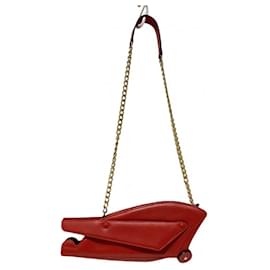 JW Anderson-[Used] JW Anderson Shoulder Bag Chain Shoulder Red Leather-Red