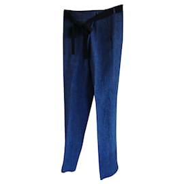 Victoria Beckham-Un pantalon, leggings-Bleu