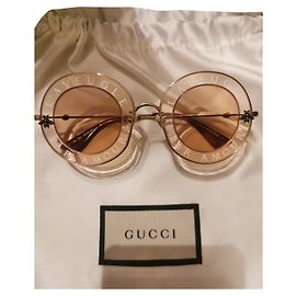 Óculos de Sol Gucci Rosa de Plástico Rosa