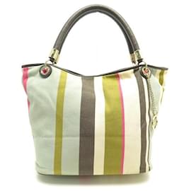 Lancel-BORSA A MANO LANCEL FRANCESE05323 BORSA A MANO IN TELA MULTICOLORE-Multicolore