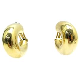Christian Dior-VINTAGE CHRISTIAN DIOR EARRINGS IN GOLDEN METAL GOLDEN EARRINGS-Golden