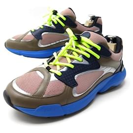 Christian Dior-NEW CHRISTIAN DIOR BASKETS B SHOES24 45 CANVAS & LEATHER + SNEAKERS BOX-Multiple colors