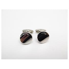 Salvatore Ferragamo-SALVATORE FERRAGAMO + PAUL SMITH SILVER CUFFLINKS CUFFLINKS SET-Silvery
