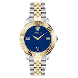 Versace-Greca Signature Steel Watch-Golden,Metallic