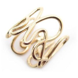 BAGUE REPOSSI WHITE NOISE TAILLE 52 EN OR JAUNE 18K YELLOW GOLD RING Doré