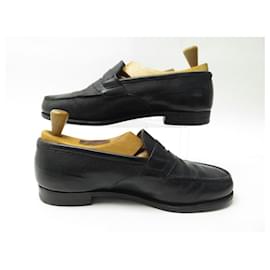 JM Weston-JM WESTON SHOES 180 Church´s Loafers 9E 43 LARGE LEATHER LOAFERS SHOES-Black