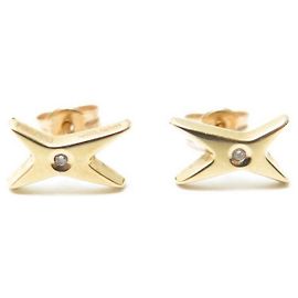 PENDIENTES DIVINE STAR ORO AMARILLO MAUBOUSSIN 18k diamante 0.2PENDIENTES CT Dorado