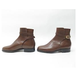 JM Weston-NEW JM WESTON SHOES 730 JODHPUR BUCKLE BOOTS 7D 41 LEATHER BOOTS-Brown