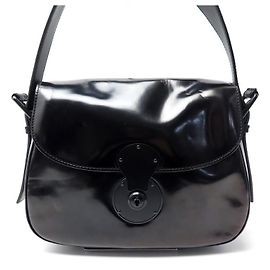 HANDTASCHE RALPH LAUREN RICKY CARDRIDGE LACKLEDER SCHWARZ HANDTASCHE Schwarz