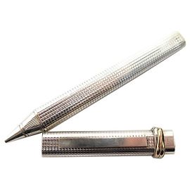 CANETA ESFERA VINTAGE CARTIER TRINITY ROLLERBALL EM PRATA Prata