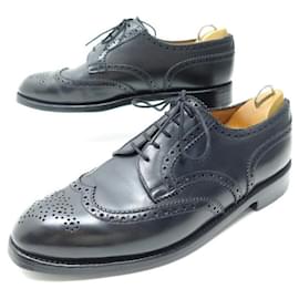 JM Weston-JM WESTON DERBY SHOES 588 TRIPLE SOLE 9C 42.5 43 FINE LEATHER SHOES-Black
