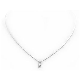 COLAR DE OURO BRANCO NOVA MESSIKA GIGI HADID MOVE ADDICTION 14k Colar de diamantes Prata