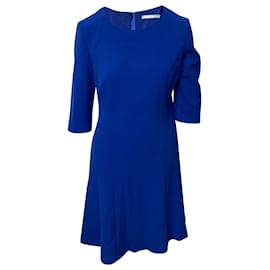 Hugo Boss-Hugo Boss Dasona Kleid aus blauem Polyester-Blau