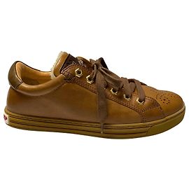 Dsquared2 Baskets doublées de fourrure en cuir marron Marron