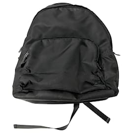 Prada-Prada Zip Around Backpack in Black Nylon-Black