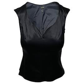 Escada Bustier in Black Wool Black