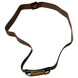 Marni Elastischer Gürtel aus braunem Polyester Braun