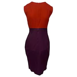 Giambattista Valli-Giambattista Valli Sleeveless Pleated Dress in Multicolor Silk-Red
