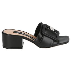 Sergio Rossi Sr MIA Leather Mules Black