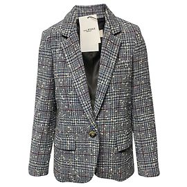 Isabel Marant Etoile Blazer monopetto Kice Isabel Marant in tweed grigio blu Blu