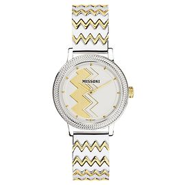 Missoni Missoni Optic Zigzag Bracelet Watch Metallic