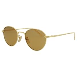 Gucci-Gucci Round Titanium Sunglasses-Golden,Metallic