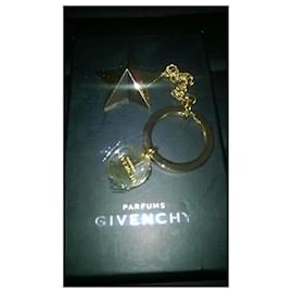 Givenchy-Schlüsselanhänger / Givenchy Taschenanhänger signiert neu im Karton-Golden