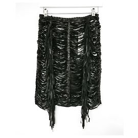 Magda Butrym Chicago Lederrock Schwarz