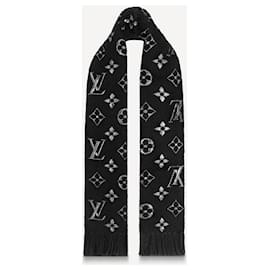 Louis Vuitton-LV Logomania scarf new-Black