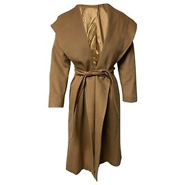Abrigo con capucha Max Mara en cachemir marrón Castaño