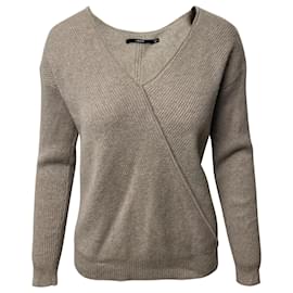 J Brand-J Brand Loran Reversible Sweater in Grey Cashmere-Grey