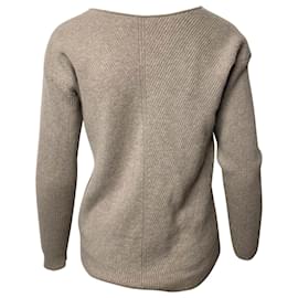 J Brand-J Brand Loran Reversible Sweater in Grey Cashmere-Grey