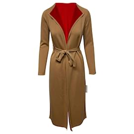 Gabriela Hearst-Gabriela Hearst Nancy Wrap Reversible Jacket in  Brown Wool-Brown