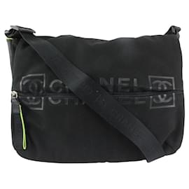 Chanel-Black Sports Logo CC Messenger bag-Other