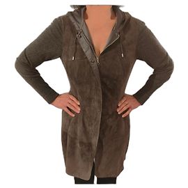 Brunello Cucinelli Bi-material overshirt / coat Grey