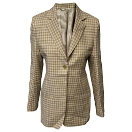 Autre Marque-Acne Studios Blazer a quadretti in cotone multicolore-Multicolore