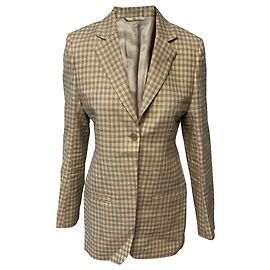 Autre Marque Acne Studios Gingham Blazer in Multicolor Cotton Multiple colors