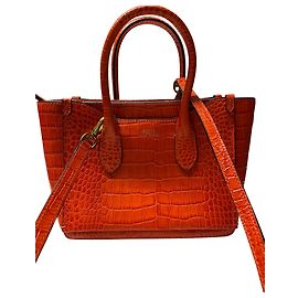 Ralph Lauren Mini Sloane Bag in Orange Leather Orange