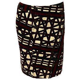Falda Gucci Fantasy en algodón multicolor Otro Impresión de pitón
