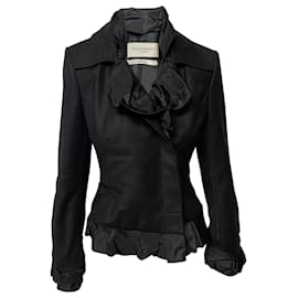 Yves Saint Laurent Blazer de soirée Rive Gauche en laine noire Noir