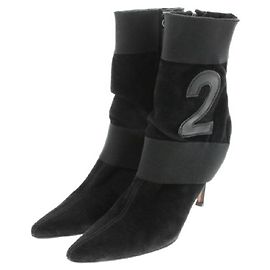 [Usado] Christian Dior botas Damas Negro